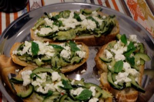 Courgette & Bruschetta Tray