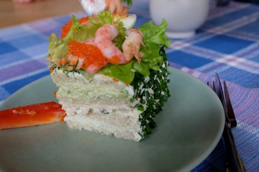Slice of Smörgåstårta